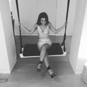 Silver glitter two piece